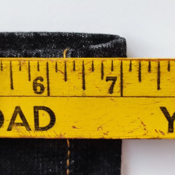 Southpole jeans low-rise black with gold details women's junior size 7 - Picture 15 of 15